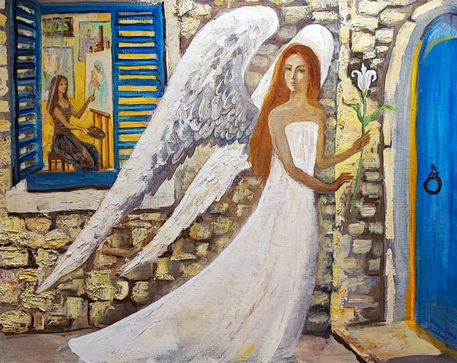 12. Тамара Гержан Благовість 2016 полотно, олія