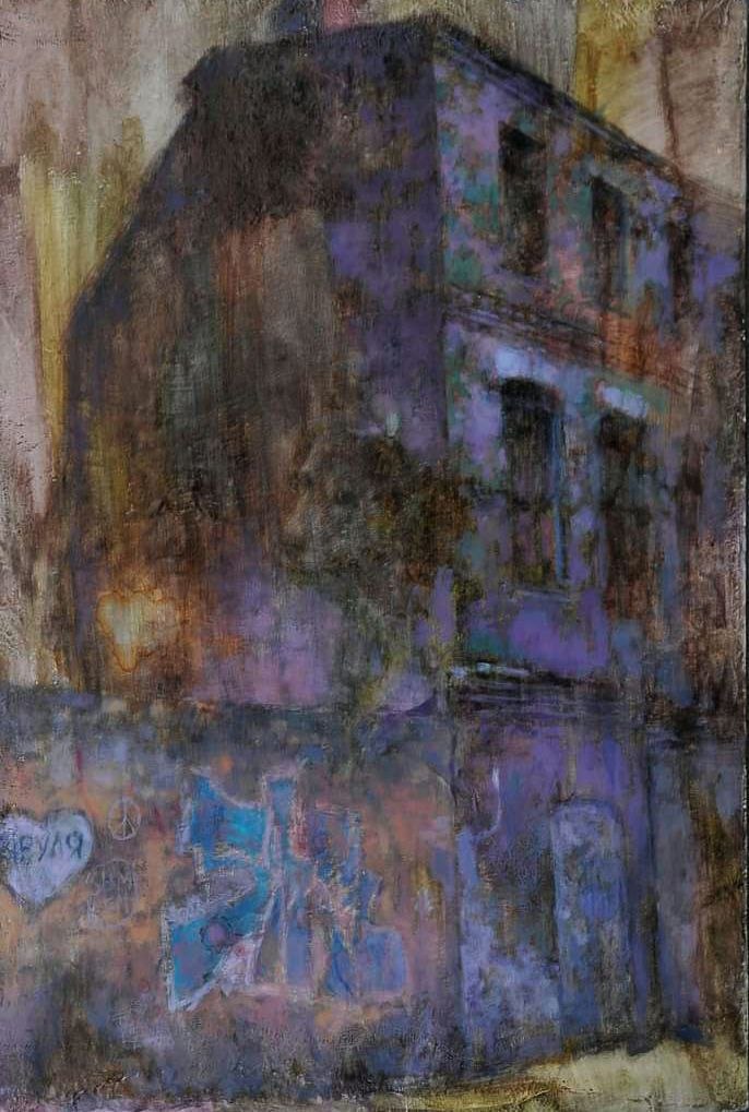 3. Physical graffiti 2016 левкас, олія, вітражні фарби